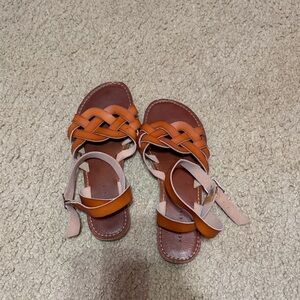 Aeropostale Brown Braided Sandals